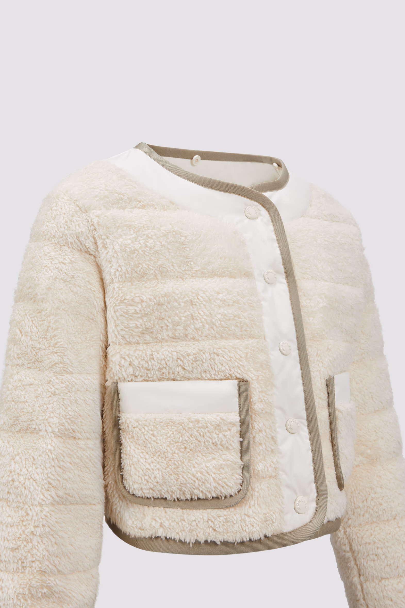 Udas Teddy Hooded Down Jacket Girl Light Beige Moncler 5